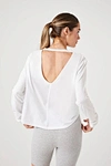 cut out long sleeve top